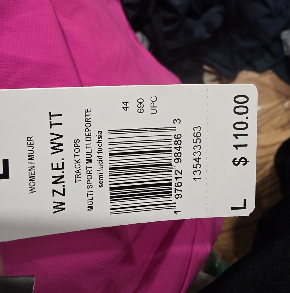 NWT Red Adidas ZNE Jacket  Zip Hood L - Picture 3 of 4